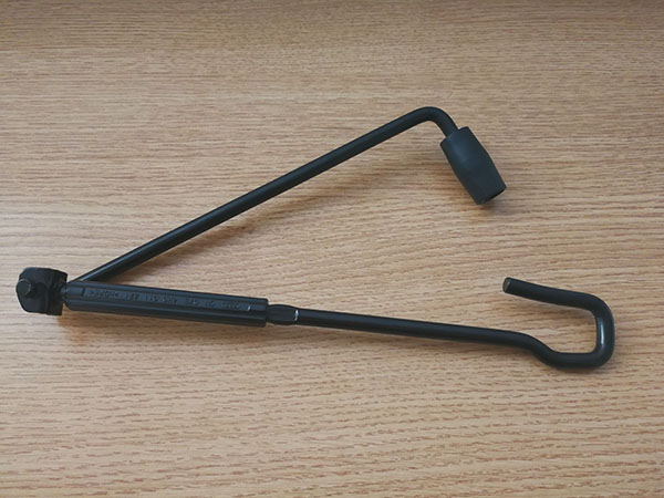 汽車千斤頂手搖桿一次成型，選貝朗線材折彎機(jī)